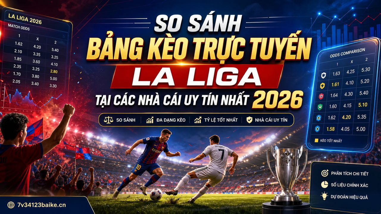 So sánh bảng kèo trực tuyến La Liga tại các nhà cái uy tín nhất 2026