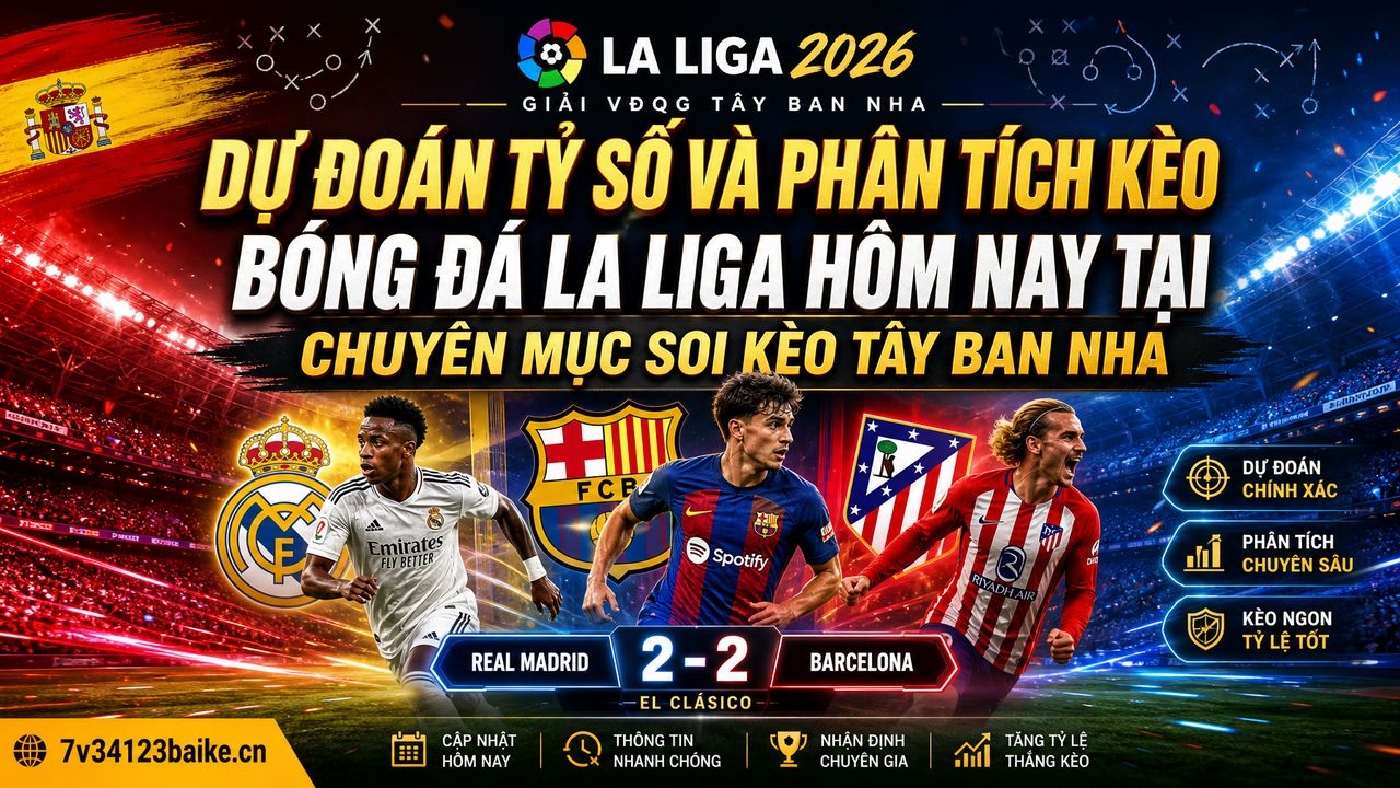 Dự đoán tỷ số và phân tích kèo bóng đá La Liga hôm nay tại chuyên mục soi kèo Tây Ban Nha